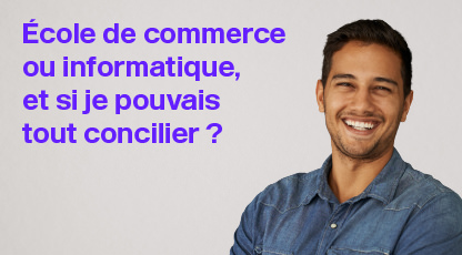 étudiant en école d'informatique et de commerce