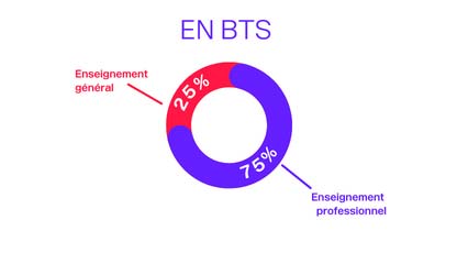 Répartition des enseignements en BTS