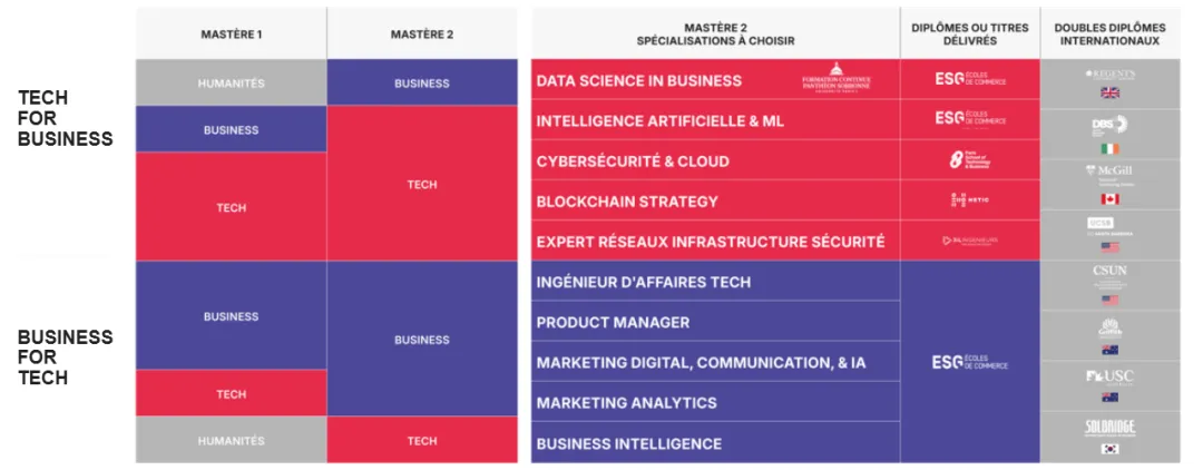 tableau mastères